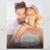 Bindfotografie Simple Modern Dusty Blue Calligraph (Voorkant)