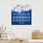 Bindgaas en Sparkle Blue Poster (Keuken)