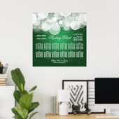 Bindgaas en Sparkle Green Poster (Thuiskantoor)