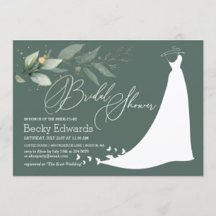 Bindgans, Vrijgezellenfeest met groene bladeren Kaart