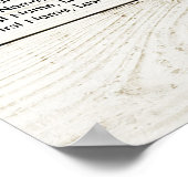 Bindgatenkaart Succulente Planten Rustisch hout Poster (Hoek)