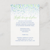 Bindgegevens blauwe kaart voor groene cascade bijl (Achterkant)