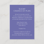 Bindgegevens monogram blauwe witte omheining kaart (Achterkant)