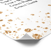 Bindglitter met witte goudglitter poster (Hoek)