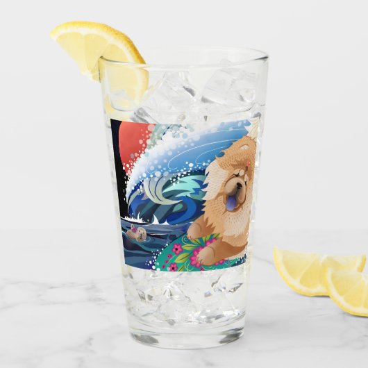 BINDI CHOWABUNGA 16 oz glas-design voor & achter Glas (Voorkant ijs)