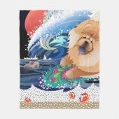 BINDI CHOWABUNGA - Chow fleece/stranddeken Fleece Deken (Voorkant)