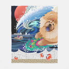 BINDI CHOWABUNGA - Chow fleece/stranddeken Fleece Deken