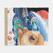 BINDI CHOWABUNGA - Chow fleece/stranddeken Fleece Deken (Voorkant (Horizontaal))