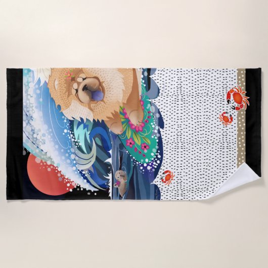 BINDI CHOWABUNGA - Chow lg strandlaken (Voorkant)