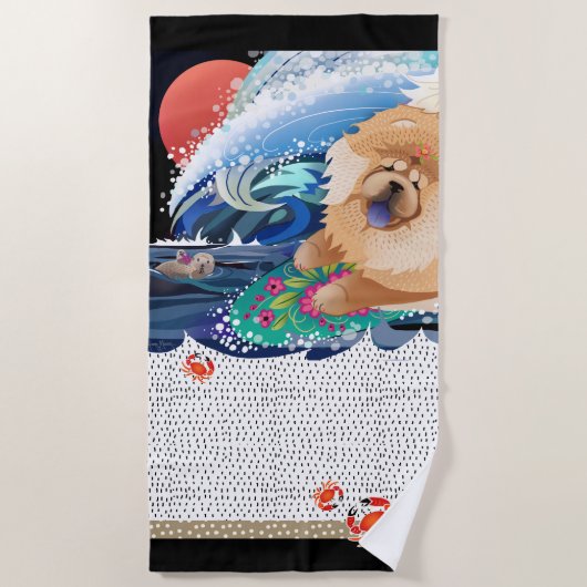 BINDI CHOWABUNGA - Chow lg strandlaken (Voorkant)