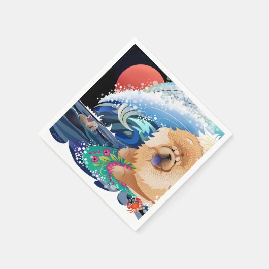 BINDI CHOWABUNGA - Chow papieren servetten (Hoek)