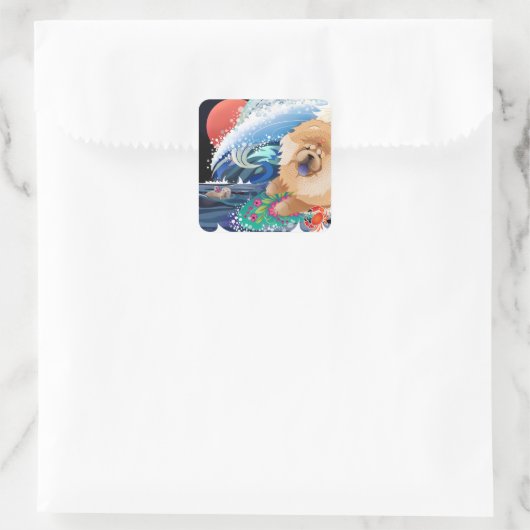 BINDI CHOWABUNGA - Chow surfer stickers (Tas)
