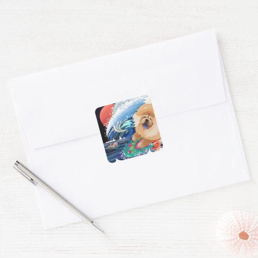 BINDI CHOWABUNGA - Chow surfer stickers (Envelop)