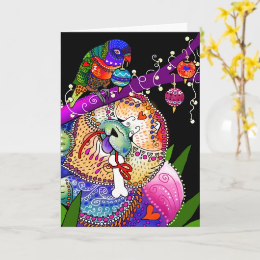 BINDI CHOWLIDAY-kaarten Kaart (Gele Bloem)