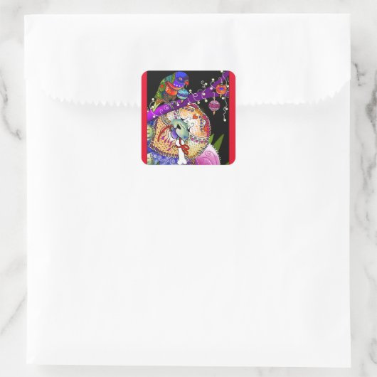 BINDI CHOWLIDAY-stickers Vierkante Sticker (Tas)