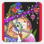 BINDI CHOWLIDAY-stickers Vierkante Sticker (Voorkant)