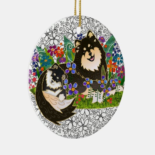BINDI FINNISH LAPPHUND ORNAMENT (Rechts)