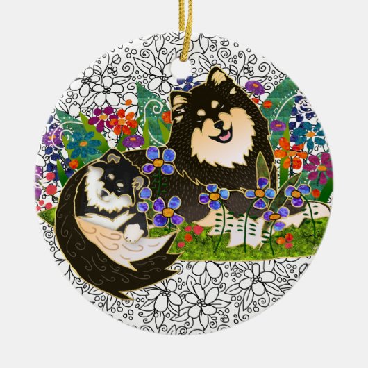 BINDI FINNISH LAPPHUND ORNAMENT (Voorkant)