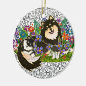 BINDI FINNISH LAPPHUND ORNAMENT (Links)
