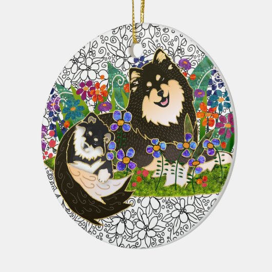 BINDI FINNISH LAPPHUND ORNAMENT (Links)