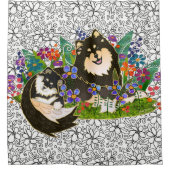 BINDI Fins Lapphund douchegordijn (Voorkant)