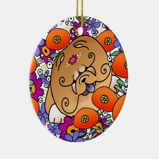 BINDI FLOWER POWER Chow - Ornament (Rechts)