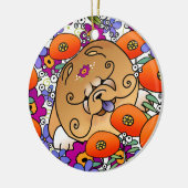 BINDI FLOWER POWER Chow - Ornament (Links)