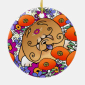 BINDI FLOWER POWER Chow - Ornament (Achterkant)
