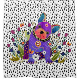 BINDI FRENCHIE, Frans douchegordijn voor honden