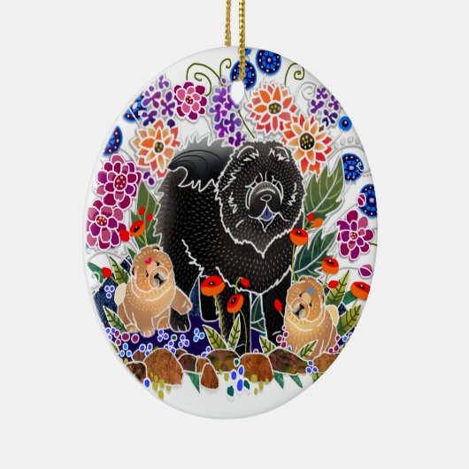 BINDI GARDEN PARTY Chow ornament (Rechts)