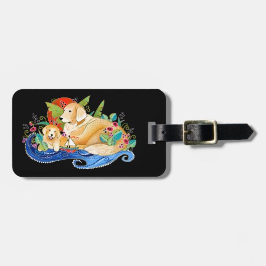 BINDI GOLDEN RETRIEVER BAGAGELABEL (Voorkant horizontaal)