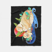 BINDI GOLDEN RETRIEVER fleece blanket-3 maten (Voorkant)