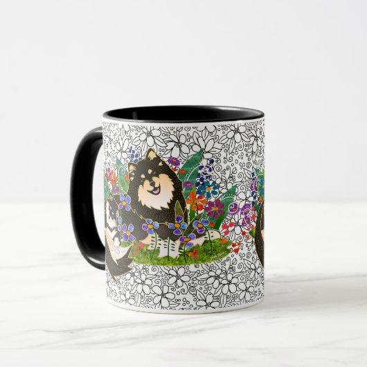 BINDI LAPPY Finnish Lapphund 11 OZ MOK (Voorkant links)