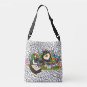 BINDI LAPPY Fins kruislichaam/canvas tas (Achterkant)