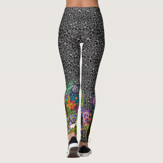 BINDI LAPPY Finse Lapphund designer leggings (Achterkant)