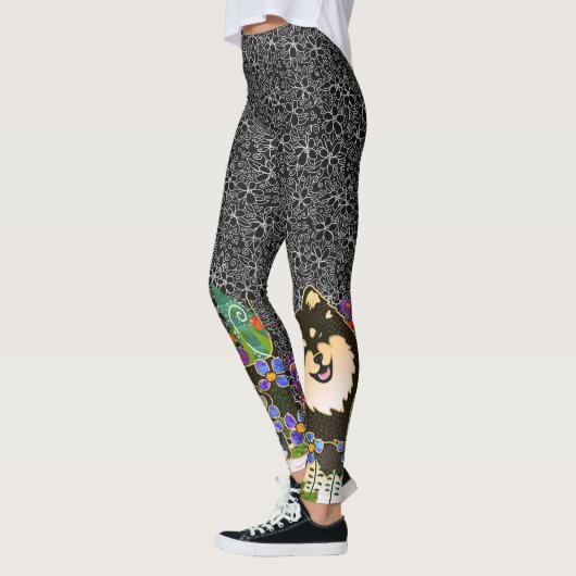 BINDI LAPPY Finse Lapphund designer leggings (Links)