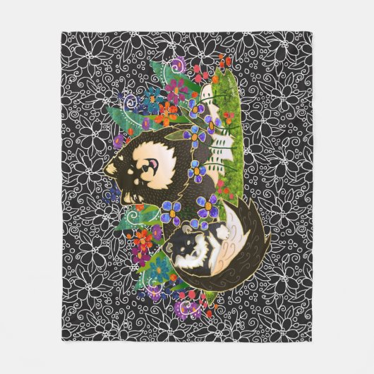 BINDI LAPPY - Finse Lapphund fleece dekens (Voorkant)