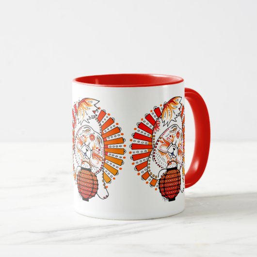 BINDI MI TANG - Chow - Jaar van de Hond mok (Voorkant rechts)