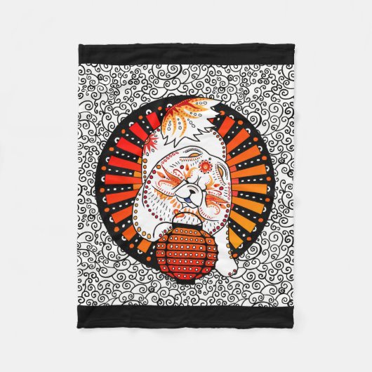 BINDI MI TANG - Chow - Jaar van de Hondendeken Fleece Deken (Voorkant)