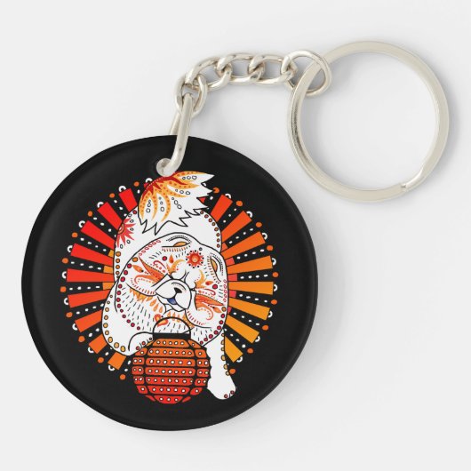 BINDI MI TANG - Chow - Jaar van de sleutelhanger (Achterkant)