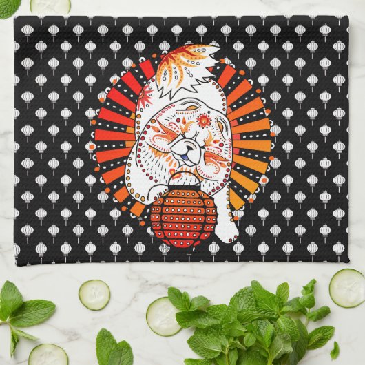 BINDI MI TANG - Chow - keukenhanddoek 2 (Gevouwen)