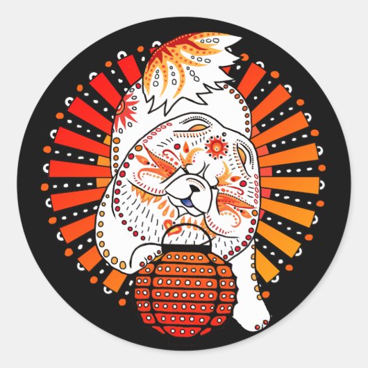 BINDI MI TANG - stickers aangepaste achtergrondkle (Voorkant)