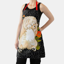 BINDI MINGSIE Cream Chow All-Over Print Schort