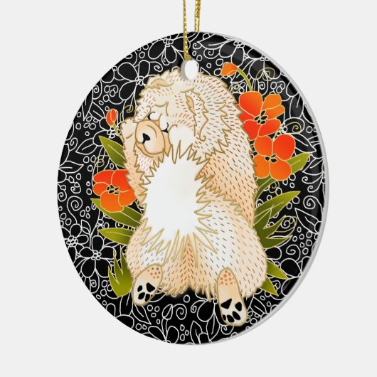 BINDI MINGSIE CREAM CHOW ORNAMENT (Links)