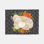 BINDI MINGSIE crème chow fleece deken - 3 maten (Voorkant (Horizontaal))