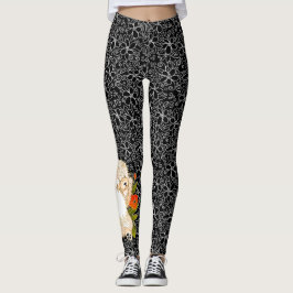 BINDI MINGSIE crème chow leggings-kijk naar de ach Leggings