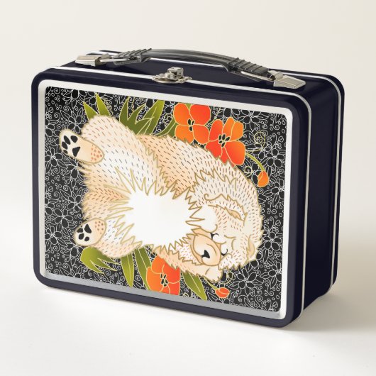 BINDI MINGSIE Crème chow Metal Lunchbox (Voorkant)