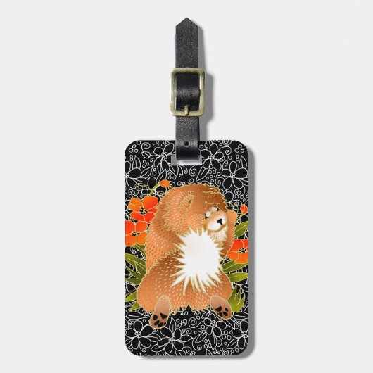 BINDI MINGSIE red chow-bagagelabel Bagagelabel (Voorkant verticaal)