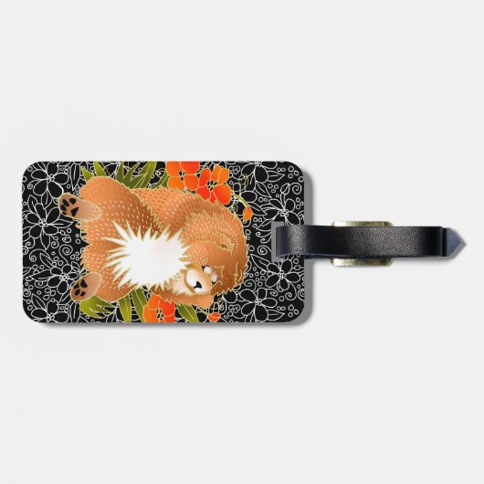 BINDI MINGSIE red chow-bagagelabel Bagagelabel (Achterkant horizontaal)