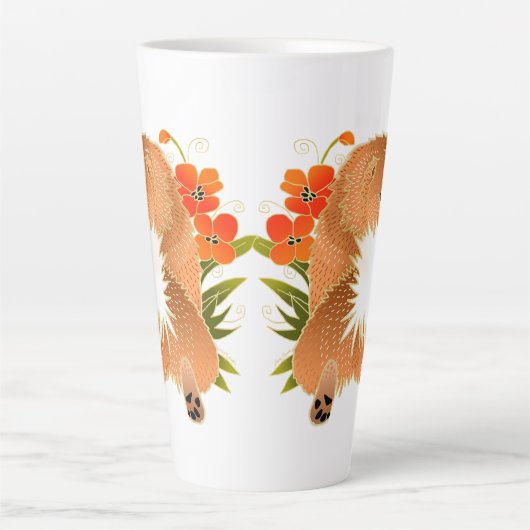 BINDI MINGSIE rode chow latte mok (Voorkant)